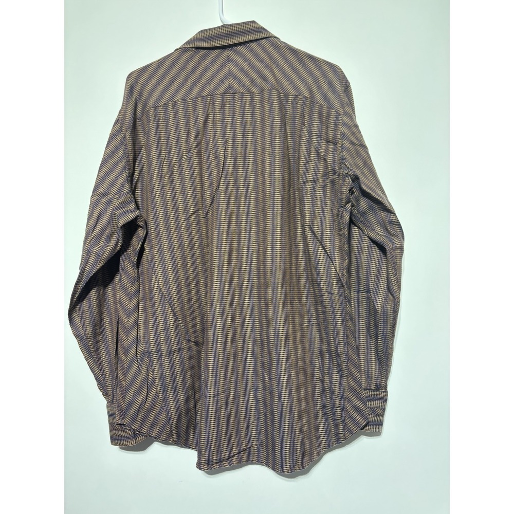 Robert Graham Shirt Mens Large Checkered Paisley Trim Button Up Casual - Picture 9 of 10